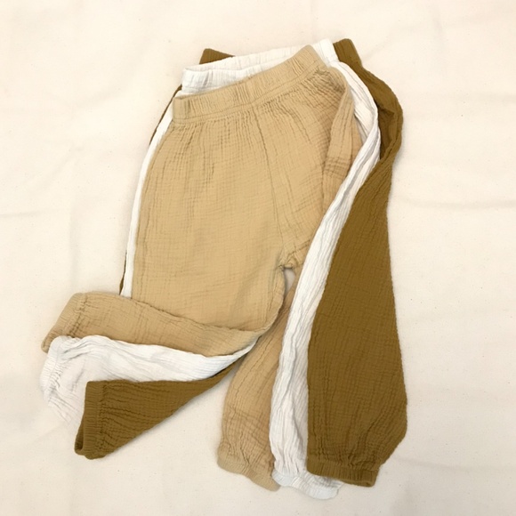 Bundle: 3 Kids Tales pull-on gauze/muslim cotton long pants size 4T (unisex) - Picture 10 of 10